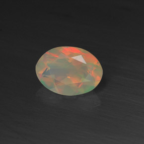 Opale multicolore naturelle transparent, 0,50 ct, transparent / translucide