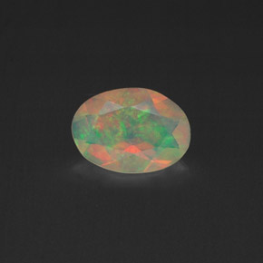 Opale multicolore naturelle transparent, 0,37 ct, transparent / translucide