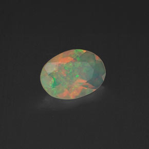 Opale multicolore naturelle transparent, 0,37 ct, transparent / translucide