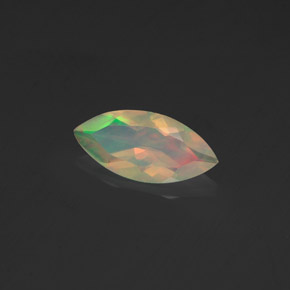 Opale multicolore naturelle marquise, 0,56 ct, transparent