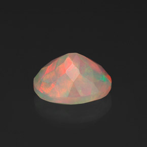 Opale multicolore naturelle transparent, 1,36 ct, transparent / translucide