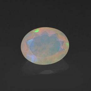 Opale multicolore naturelle transparent, 1,11 ct, transparent / translucide