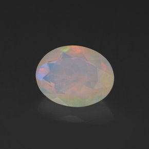 Opale multicolore naturelle transparent, 1,11 ct, transparent / translucide