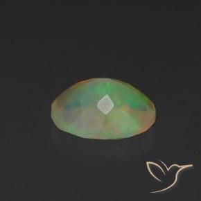 Opale Multicolore naturelle ovale, 1.07 ct, Transparent