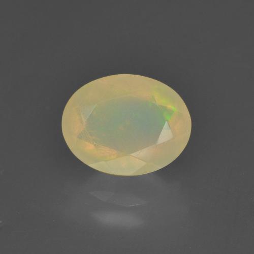 Opale multicolore naturelle coupe ovale, 1,24 ct, translucide