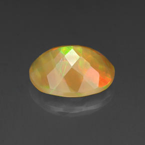 Opale multicolore naturelle transparent, 1,50 ct, transparent / translucide