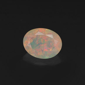 Opale multicolore naturelle transparent, 1,19 ct, transparent / translucide