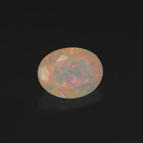 Opale multicolore naturelle transparent, 1,19 ct, transparent / translucide