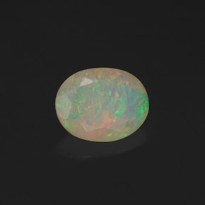 Opale multicolore naturelle transparent, 0,98 ct, transparent / translucide