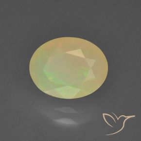 Opale Multicolore naturelle ovale, 1.09 ct, Translucide