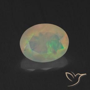 1.16ct Naturel Multicolore Opale, ovale, Transparent