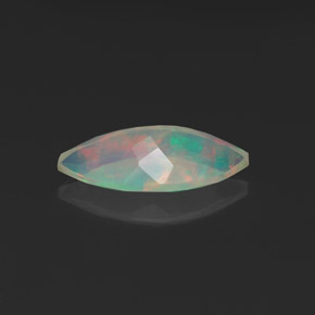 Opale multicolore naturelle marquise, 0,97 ct, transparent