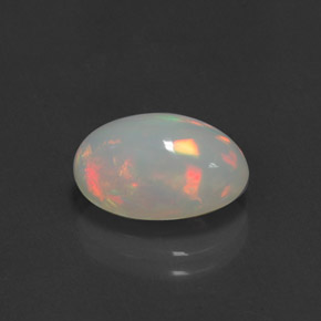 Opale multicolore naturelle transparent, 2,98 ct, transparent / translucide