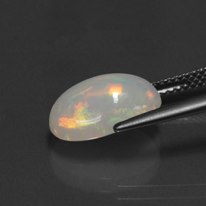 Opale multicolore naturelle transparent, 2,98 ct, transparent / translucide