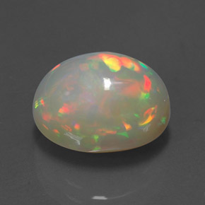 Opale multicolore naturelle transparent, 4,94 ct, transparent / translucide