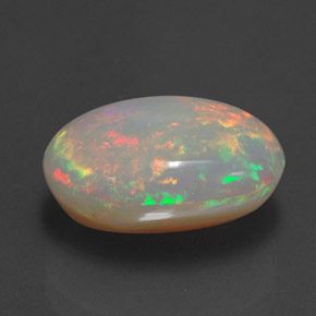 Opale multicolore naturelle transparent, 4,88 ct, transparent / translucide