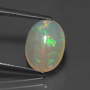 Opale multicolore naturelle transparent, 2,09 ct, transparent / translucide