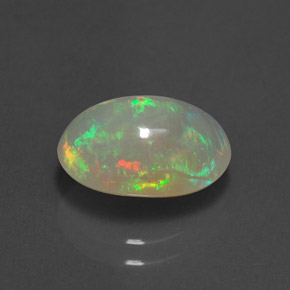 Opale multicolore naturelle transparent, 2,09 ct, transparent / translucide