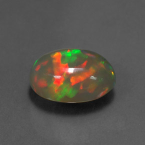 Opale multicolore naturelle transparent, 2,62 ct, transparent / translucide