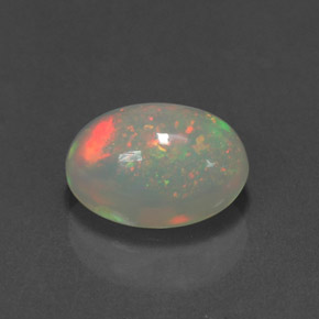 Opale multicolore naturelle transparent, 2,34 ct, transparent / translucide