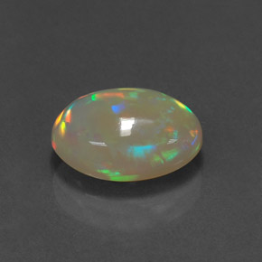 Opale multicolore naturelle transparent, 2,10 ct, transparent / translucide