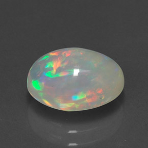 Opale multicolore naturelle transparent, 1,98 ct, transparent / translucide