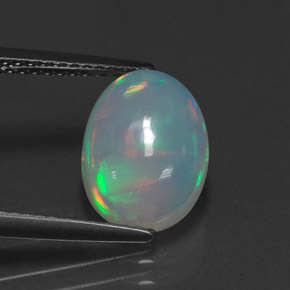 Opale multicolore naturelle transparent, 2,35 ct, transparent / translucide