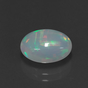 Opale multicolore naturelle transparent, 2,35 ct, transparent / translucide