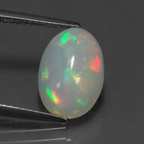 Opale multicolore naturelle transparent, 2,60 ct, transparent / translucide