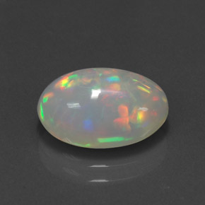 Opale multicolore naturelle transparent, 2,60 ct, transparent / translucide