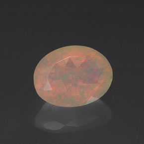 Opale multicolore naturelle transparent, 0,89 ct, transparent / translucide