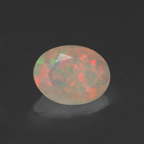Opale multicolore naturelle transparent, 0,76 ct, transparent / translucide