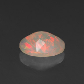 Opale multicolore naturelle transparent, 0,76 ct, transparent / translucide