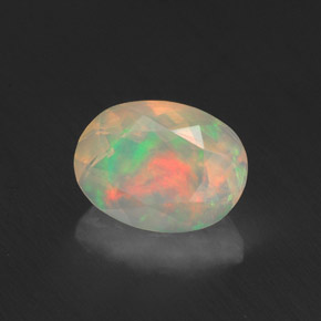 Opale multicolore naturelle transparent, 0,96 ct, transparent / translucide
