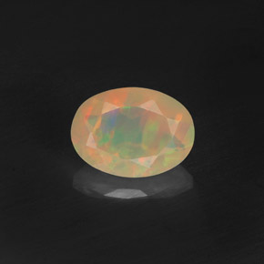 Opale multicolore naturelle transparent, 0,50 ct, transparent / translucide
