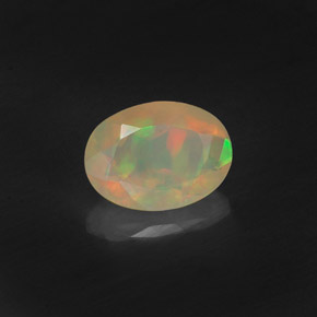 Opale multicolore naturelle transparent, 0,50 ct, transparent / translucide