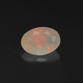 Opale multicolore naturelle transparent, 0,49 ct, transparent / translucide