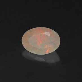 Opale multicolore naturelle transparent, 0,49 ct, transparent / translucide