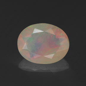 Opale multicolore naturelle transparent, 1,13 ct, transparent / translucide