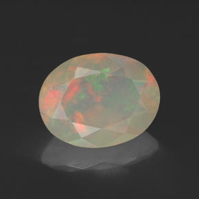 Opale multicolore naturelle transparent, 1,12 ct, transparent / translucide