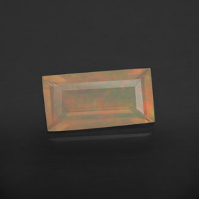 Opale multicolore naturelle transparent, 1,55 ct, transparent / translucide