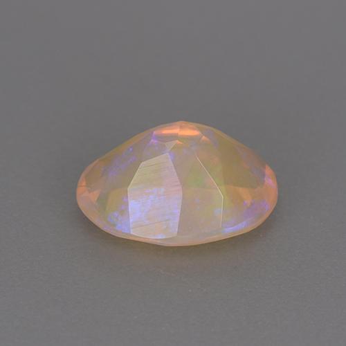Opale multicolore naturelle coupe ovale, 1,18 ct, transparent