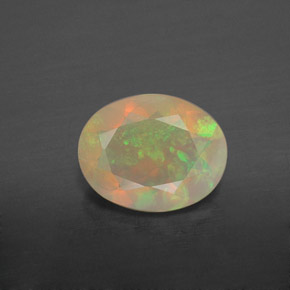Opale multicolore naturelle transparent, 1,10 ct, transparent / translucide