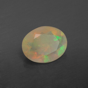 Opale multicolore naturelle transparent, 1,10 ct, transparent / translucide