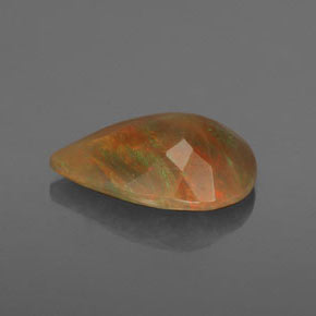 Opale Multicolore naturelle En forme de poire, 1.62 ct, Transparent