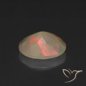 Opale Multicolore naturelle ovale, 1.14 ct, Translucide