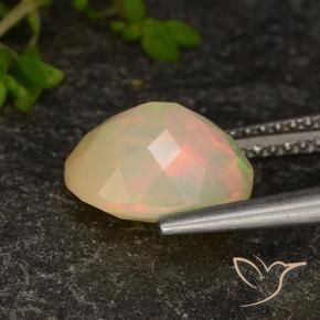 Opale Multicolore naturelle ovale, 1.96 ct, Transparent / Translucide
