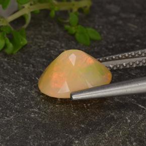 Opale multicolore naturelle coupe ovale, 1,46 ct, translucide