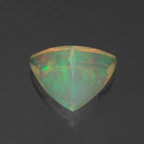 Opale multicolore naturelle trillion, 1,29 ct, transparent