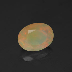 Opale multicolore naturelle transparent, 1,02 ct, transparent / translucide